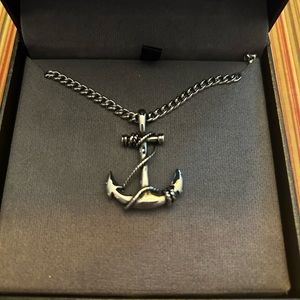 Men’s Silver Anchor Necklace